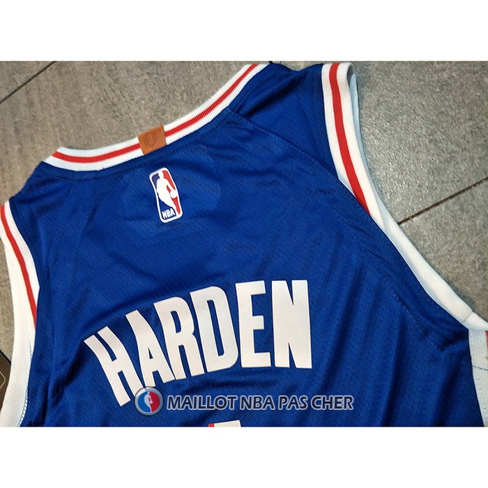 Maillot Philadelphia 76ers James Harden NO 1 Icon 2021-2022 Authentique Bleu